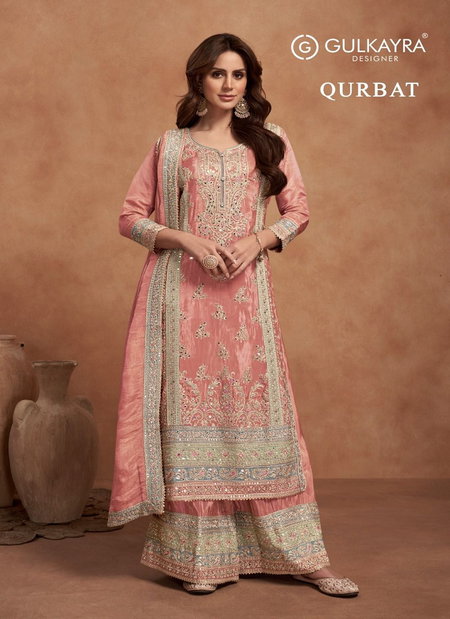 Qurbat By Gulkayra Simar Silk Plazoo Suits Wholesalers In India